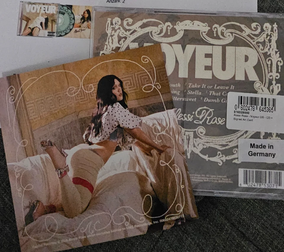 Alessi Rose – Voyeur - CD + signed Card - neu - siehe Bilder - Bild 2 von 2