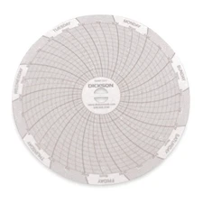 DICKSON C017 Circular Paper Chart, 7 day, 60 pkg 1LXJ9