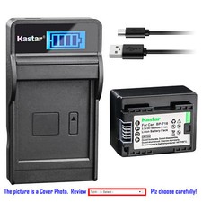 BP-718 CG-700 Battery or LCD Slim Charger for Canon LEGRIA HF M56 M506 M66 M68