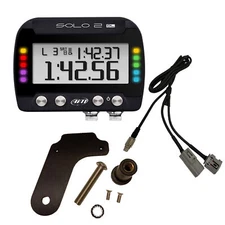 AiM Solo 2 DL GPS Lap Timer With Aprilia Motorcycle Specific Bracket & ECU Cable