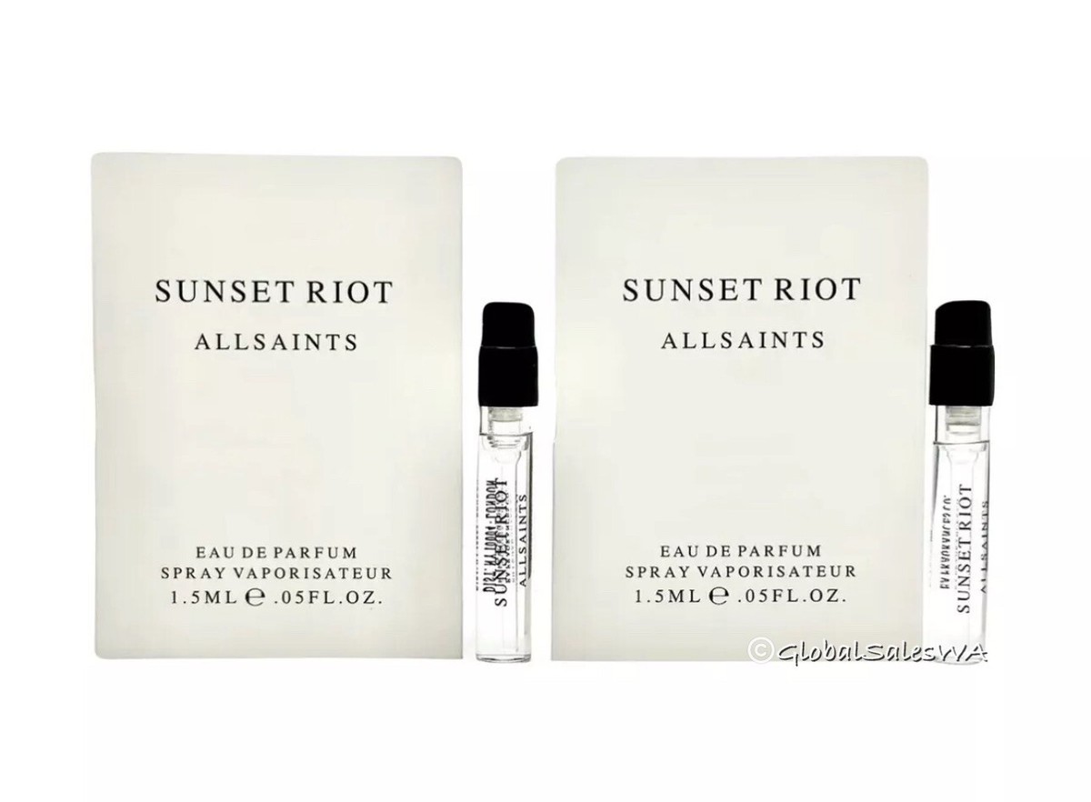 AllSaints Sunset Riot EDP Sample Spray Oz each 2-Pc Travel Set