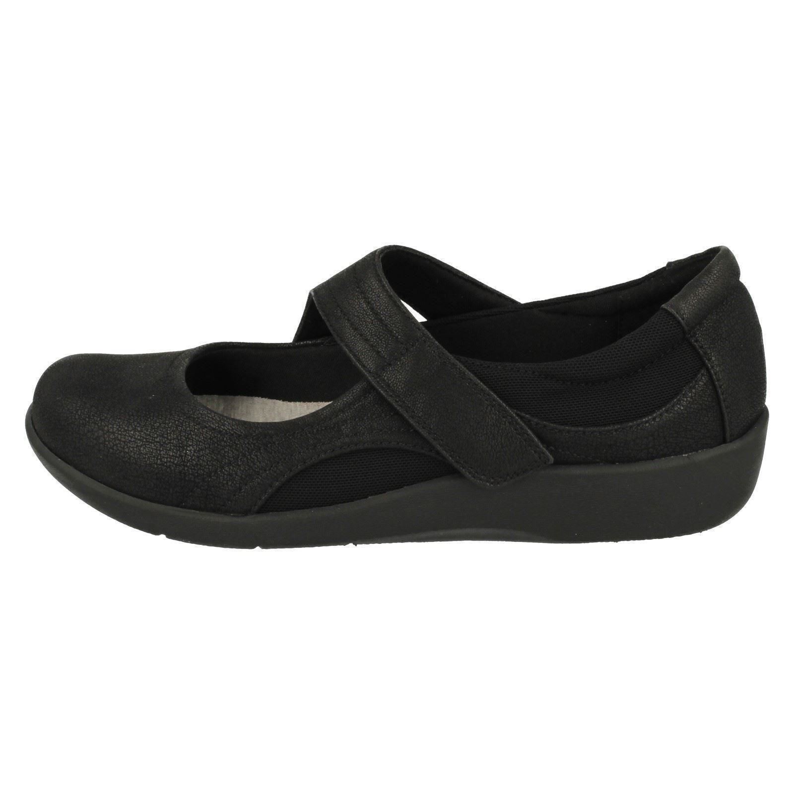 Clarks Damen Sillian Bella Schwarz Klettverschluss Flache Schuhe D-Fit D-Fit D-Fit (R14A)( 404c41 Clarks Damen Sillian Bella Schwarz Klettverschluss Flache Schuhe D-Fit D-Fit D-Fit (R14A)( 404c41