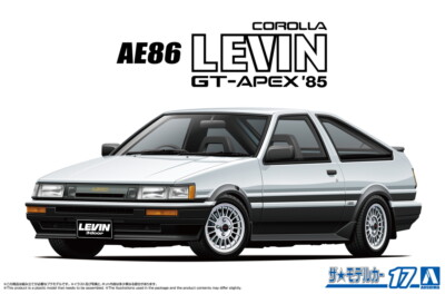 AOSHIMA 1/24 Das Modellauto Nr.17 AE86 Corolla Levin GT-APEX '85 Plastikmodell