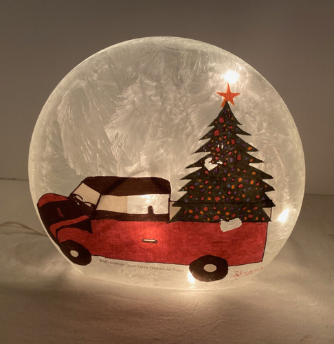 MD Anderson Cancer Center Children's Art Project Grant Red Truck Light 7" X 8" - Picture 10 of 11