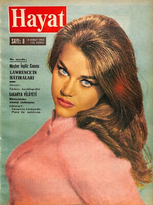 JANE FONDA COVER Turkish Magazine 1963 32 Pages Middle East Complete