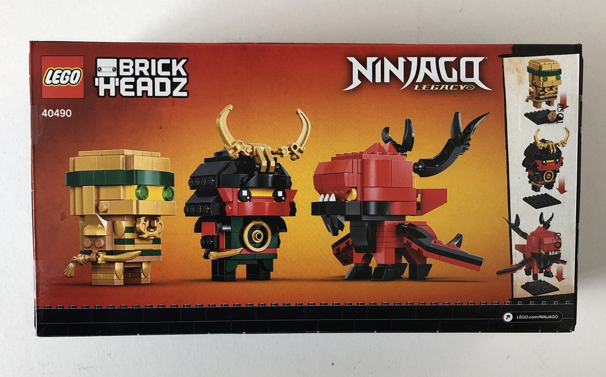 Lego Ninjago 10th Anniversary Brickheadz Set 40490 New, Factory
