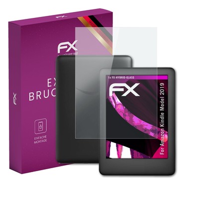 atFoliX Glasfolie für Amazon Kindle Model 2019 Displayfolie 9H Schutzpanzer