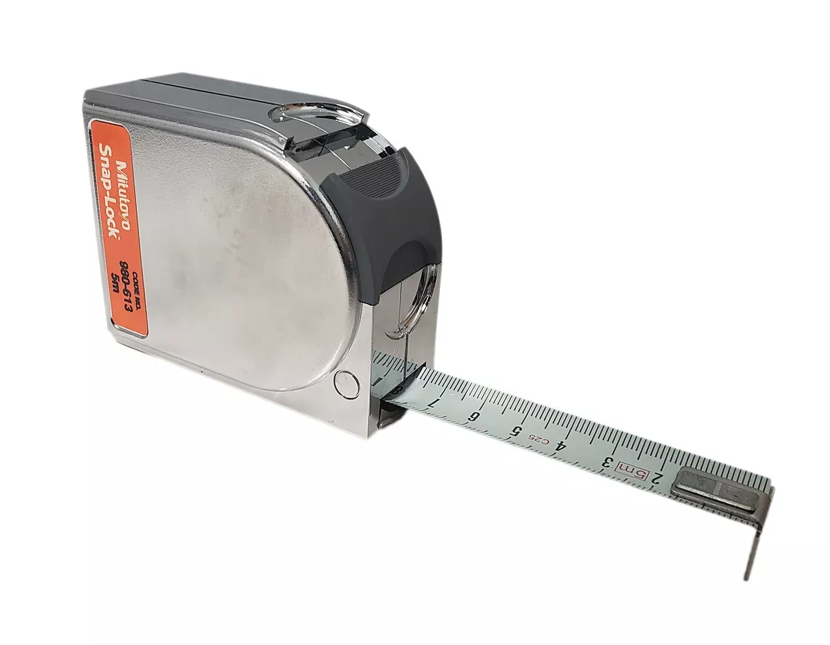 Mitutoyo 5m Metric Tape Measure mm w Snap Lock Precise High Quality