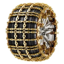8x Car Snow Chains Emergency Anti Slip Tire Chain Suitable Tire Width 165-205mm