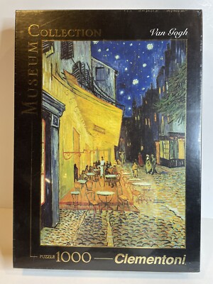 Clementoni Museum Collection Van Gogh 1000 Piece Puzzle Cafe Terrace at Night