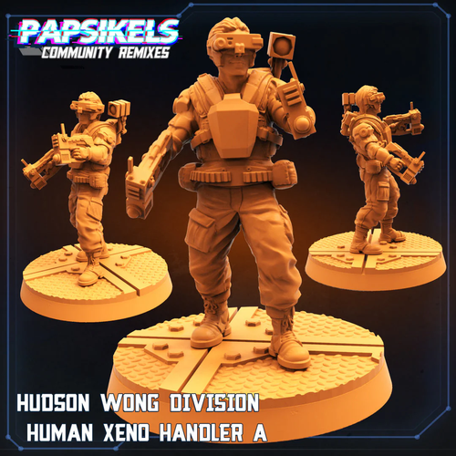 Hudson Wong Division Xenos and Handler | Aliens Vs Humans II | Papsikels | Sci-F - Picture 2 of 4