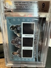 2019 Leaf Army All American Triple Charcoal Tagovailoa/Sanders/Alfano Beckett 9