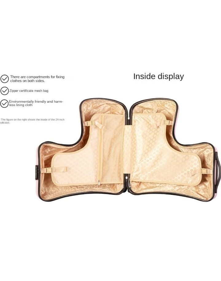 20 Inch NA AO WEI LA OW Kid's Ride on Suitcase Luggage w Spinner