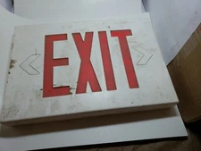 Exit Plastic Sign Wired