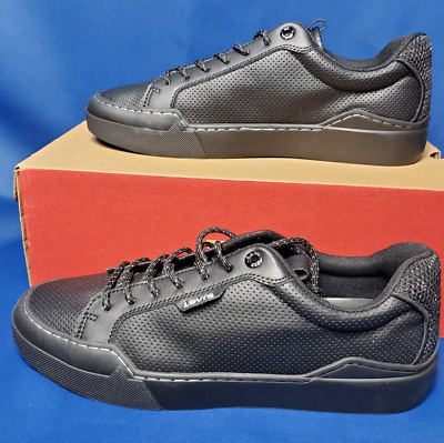 Levis Lo Leather Black Mono Chrome Mens SZ 10 Casual Skate Shoes 519971-A481 Levis Lo Leather Black Monochrome Mens SZ 10 Casual Skate  main image 3