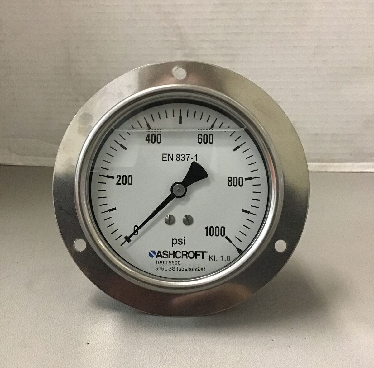 Ashcroft Silicone Filled Pressure Gauge T5500 EN8371 (b369) eBay