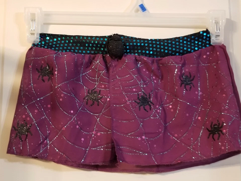 DISGUISE GIRLS SPIDER QUEEN VAMPIRESS HALLOWEEN COSTUME DRESS & CAPE SIZE 4 / 6X - Image 2 of 4