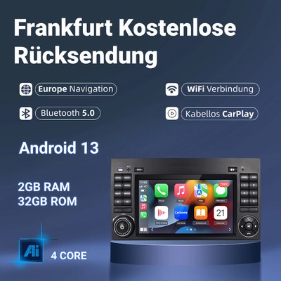 Carplay Android 13 Autoradio Für Mercedes Benz Klasse Sprinter Viano Vito W639