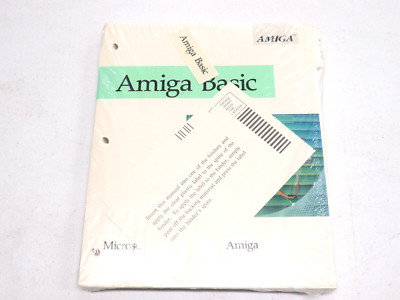 Amiga Basic Microsoft Basic For The Amiga, Commodore Manual 1985 - NEW Sealed