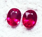 Natural Ruby 8 to 10 Ct Oval Shape Pair Loose Gemstone Certified R321
