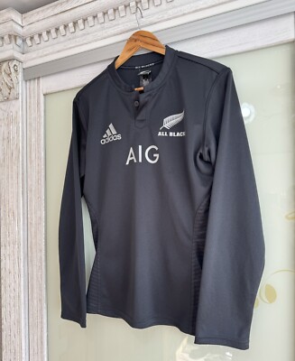 All Blacks New Zealand 2015-2016 Home Rugby Long Sleeve Jersey