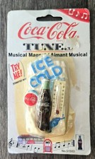 1997 Coca-Cola Tunes Musical Magnet Bottle Ice Cold Block With Original Pkg