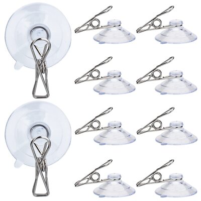 24 clips de ventosa para ventanas de 2'' con abrazaderas de resorte.