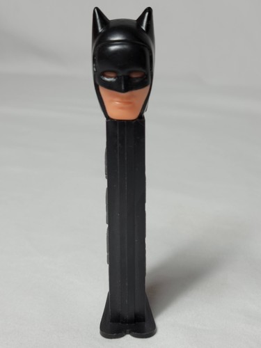 1992 Vintage Batman PEZ Dispenser - Short Ears - Black Mask - Black Stem - Loose