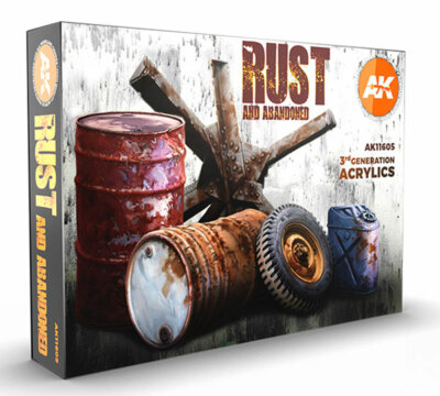 AK Interactive #AKI-11605 Rust 3G Acrylic Paint Set