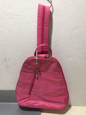 NWOT Baggallini MM Metro Water-Resistant Pink Backpack Sling Bag Baggallini MM Metro Water-Resistant Pink Backpack... | Depop main image 4