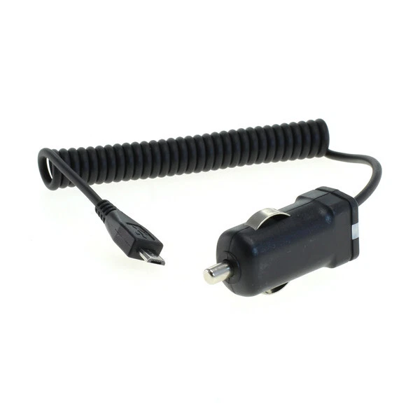 KfZ Ladekabel Micro USB 1A Spiralkabel schwarz Auto Ladegerät - Bild 2 von 3