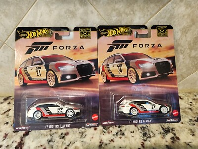 Hot Wheels HVJ47 Pop Culture Forza '17 Audi RS 6 Avant Lot of 2