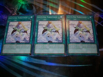 3x Let's Go Together 1st Edition Common ALIN-EN068 Yu-Gi-Oh!