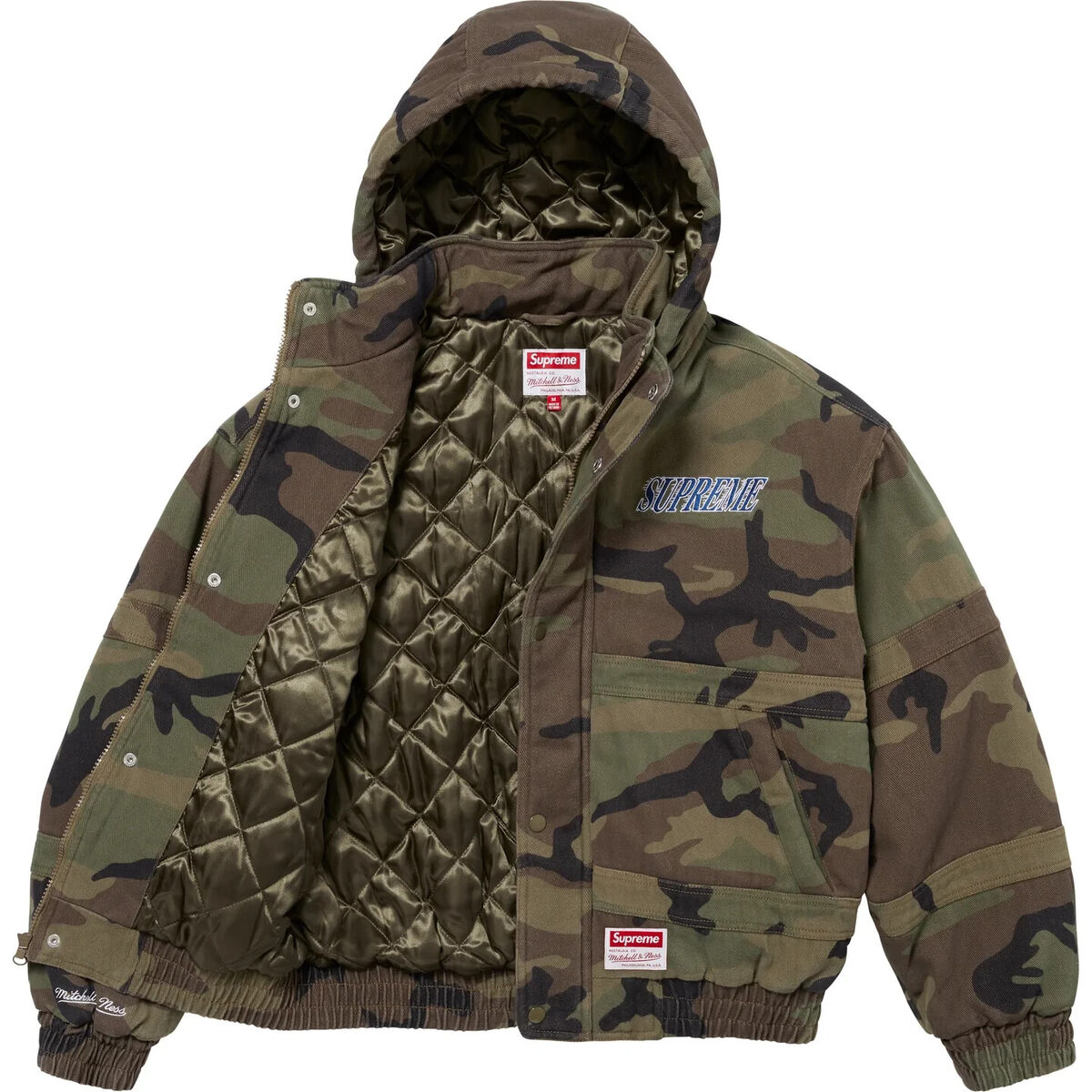 Supreme x Mitchell & Ness Twill Stadium Jacket 3colors FW24 Supreme x Mitchell & Ness Twill Stadium Jacket 3colors FW24