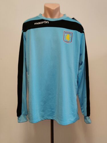 Football sweatshirt soccer Aston Villa Villans Training 2012/2013 Macron Jacket - Picture 1 of 12
