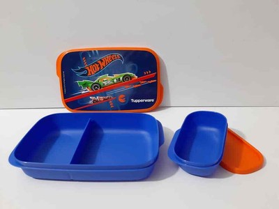 tupperware hot wheels lunch box