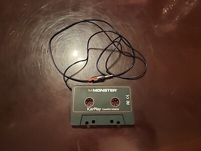 Monster Aux Cord Cassette Adapter 800 - iCarPlay for Car Tape Deck, Auxiliary
