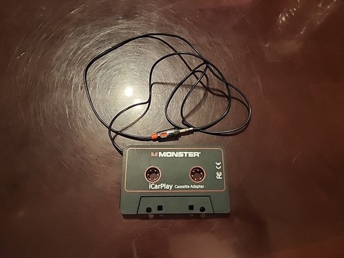 Monster Aux Cord Cassette Adapter 800 - iCarPlay for Car Tape Deck, Auxiliary