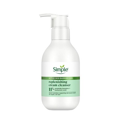 Simple Active Skin Barrier Care Replenishing Cream Face Cleanser ,150ml