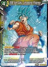 Light Play DBS:M SSB Son Goku, Unceasing Progress - BT21-107 - R - Foil Wild Res