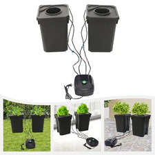 Hydroponics Growing System, 2 Buckets DWC Hydroponics Growing System
