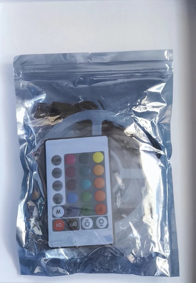 2m USB LED Light Strips Remote Control RGB 3528 TV Cabinet Room Lighting NEW - Image 3 of 4