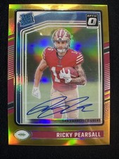 Ricky Pearsall Optic Rated Rookie True Gold On Card Auto /10