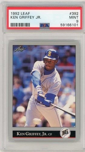 Ken Griffey Jr. 1992 Leaf #392 Jr. PSA 9