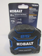 Kobalt 4838644 25' Foot Lock Control Tape Measure 17' Foot Reach