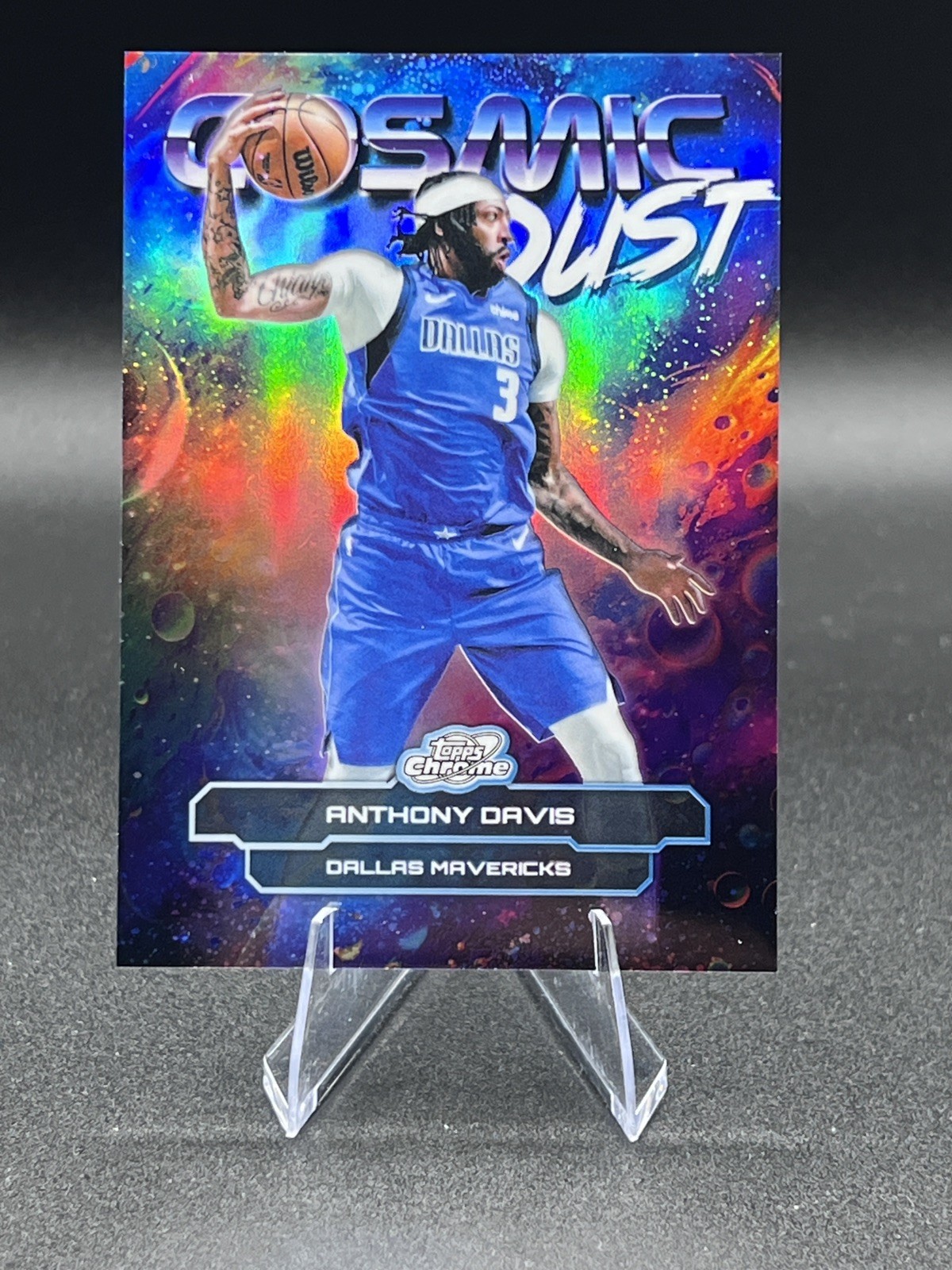 2025-26 Topps Cosmic Chrome Anthony Davis Cosmic Dust Case Hit Mavericks