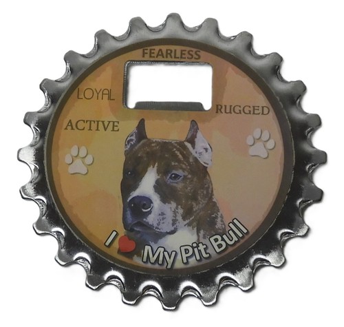 I love my Pit Bull Dog Bottle Opener / Fridge Magnet.  4" Nice bottle cap design