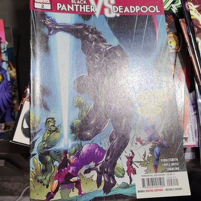 Marvel Black Panther vs Deadpool #2 Comic Book Modern Age Color López Cover