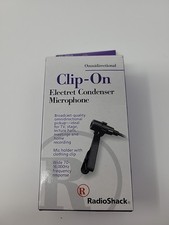 Radio Shack 33-3013 Electret Condenser Clip-On Microphone - Omnidirectional