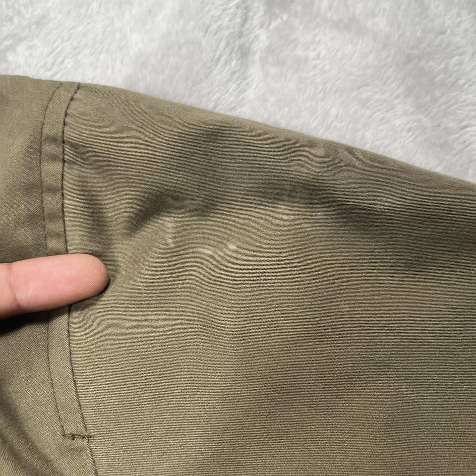 VTG 80s Izod Lacoste Plaid Lined Jacket Men M Plaid Lined Bomber Flight A2 Brown - Image 2 of 4